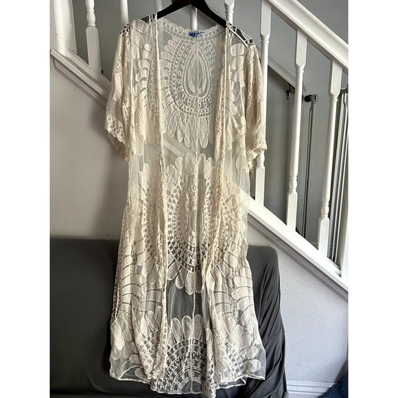 Rebellion Again Lace Kimono Size Medium‎ - Picture 1 of 5